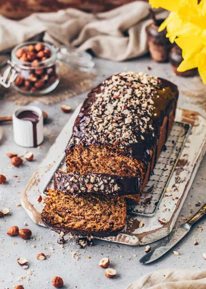 Hazelnut Vegan Loaf Cake