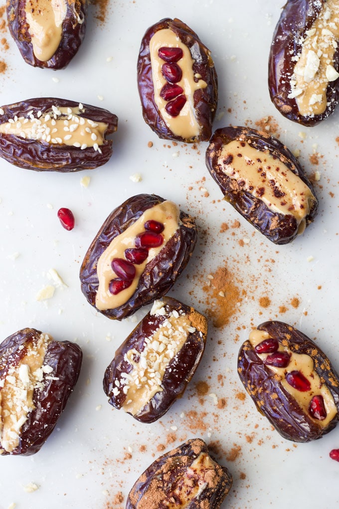 PEANUT BUTTER STUFFED DATES